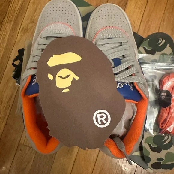 BAPE “a bathing ape” Men’s sneakers, MENS SIZE 8.5 - Picture 6 of 14